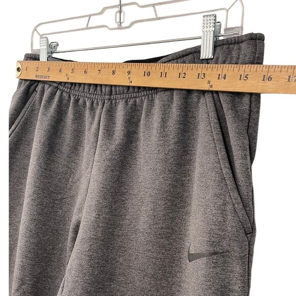 Nike Mens L Therma-FIT Tapered Training Joggers Sweat Pants Basketball Dark Gray - Picture 6 of 8